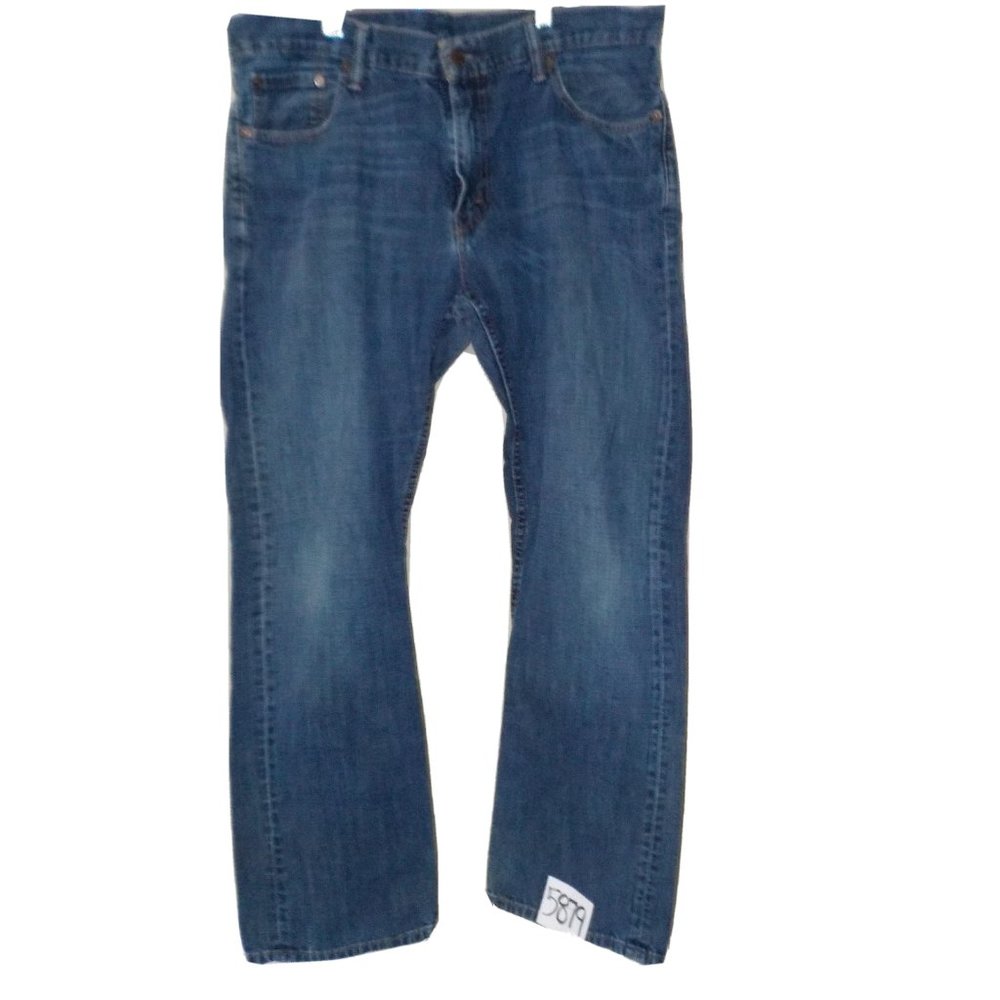 Levis Mens Straight Leg Blue Denim Work Jeans